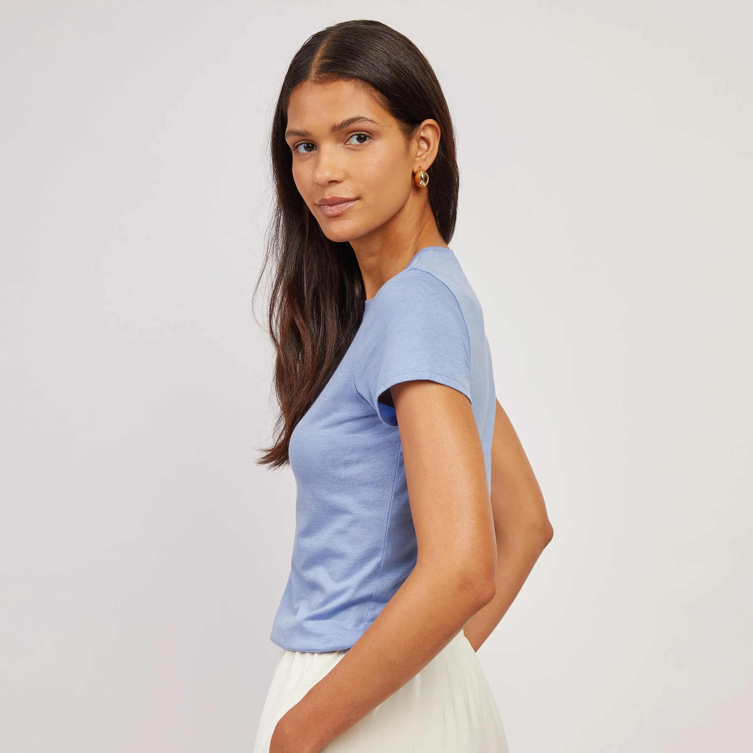 Fitted Crew Marcy Tee sold by Mott & Bow product image thumbnail 5