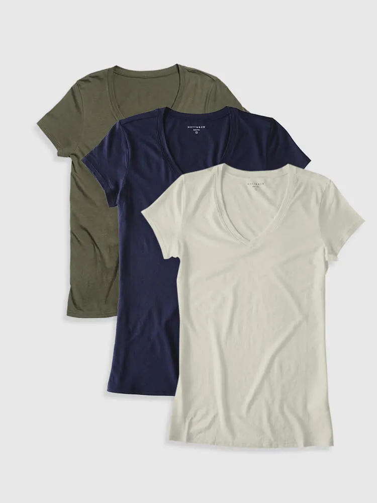 Fitted V-Neck Marcy 3-Pack WDP3 sold by Mott & Bow product image thumbnail 3