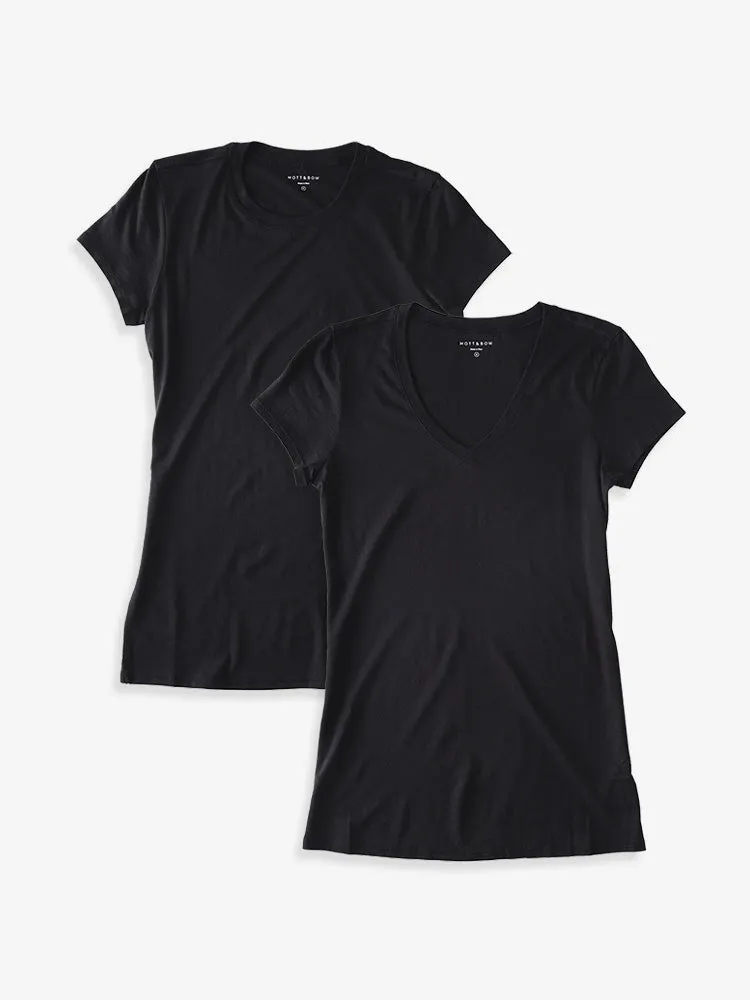 Fitted Crew & V-Neck 2-Pack WDP4 sold by Mott & Bow product image thumbnail 3