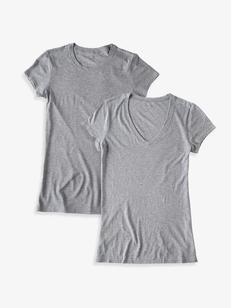 Fitted Crew & V-Neck 2-Pack WDP4 sold by Mott & Bow product image thumbnail 2