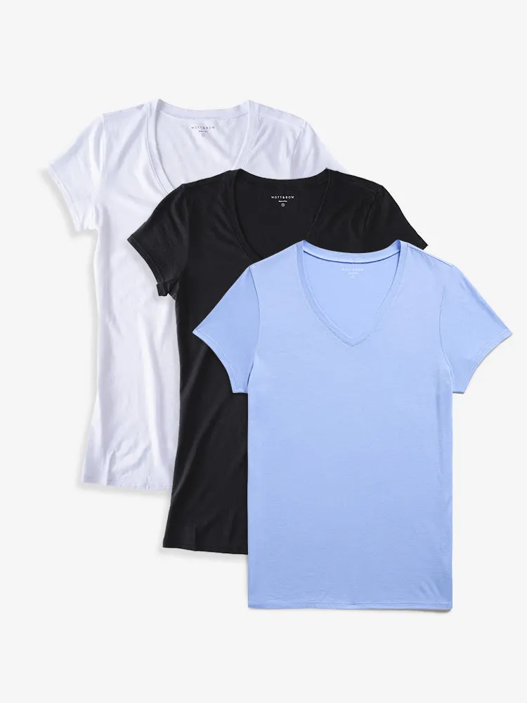Fitted V-Neck Marcy 3-Pack sold by Mott & Bow