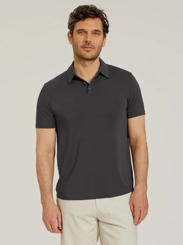Luxe Performance Polo made by Mott & Bow