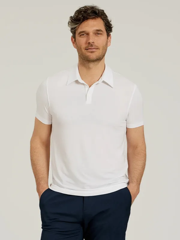 Luxe Performance Polo made by Mott & Bow
