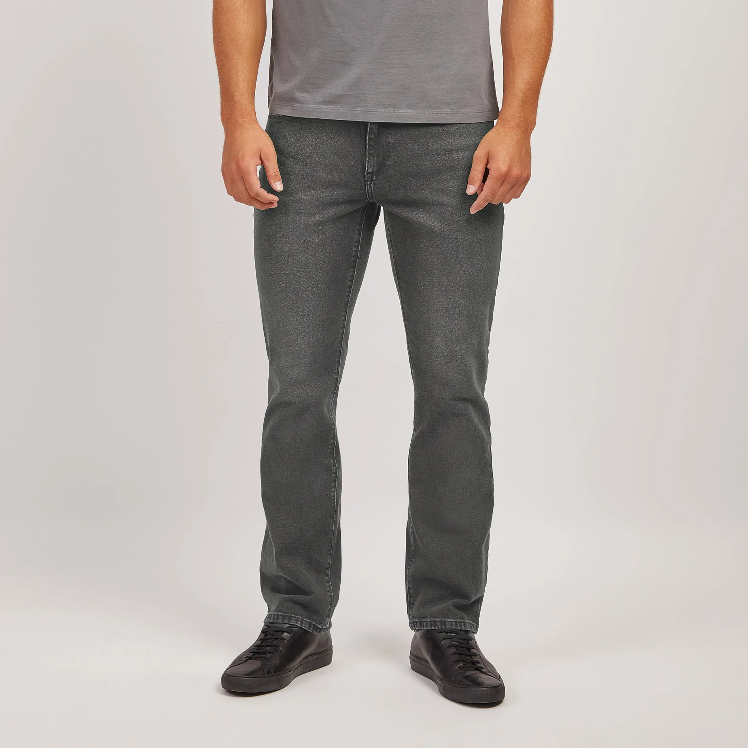 Straight Gray Stretch Jeans sold by Mott & Bow product image thumbnail 3
