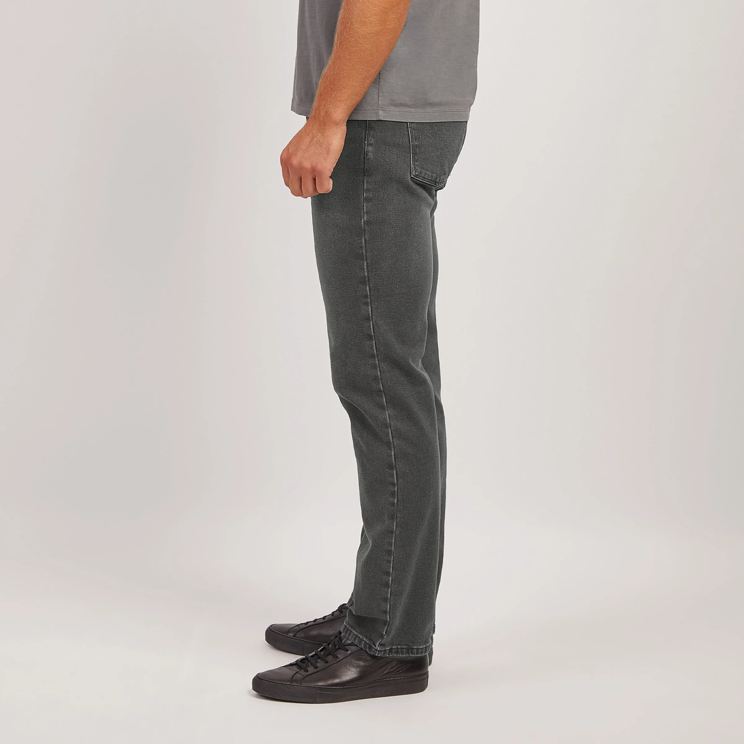 Straight Gray Stretch Jeans sold by Mott & Bow product image thumbnail 5