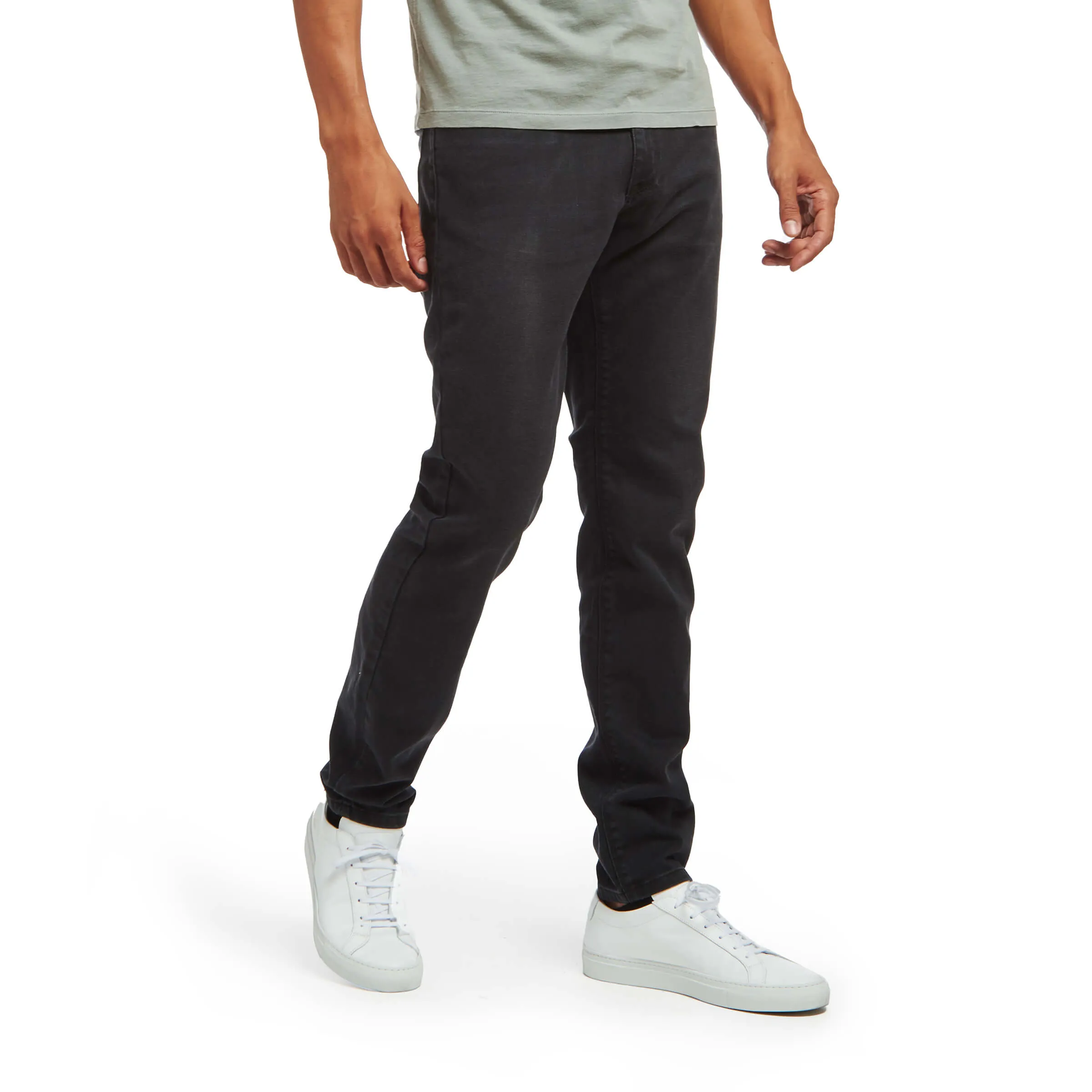Skinny Gray Stretch Jeans sold by Mott & Bow product image thumbnail 4
