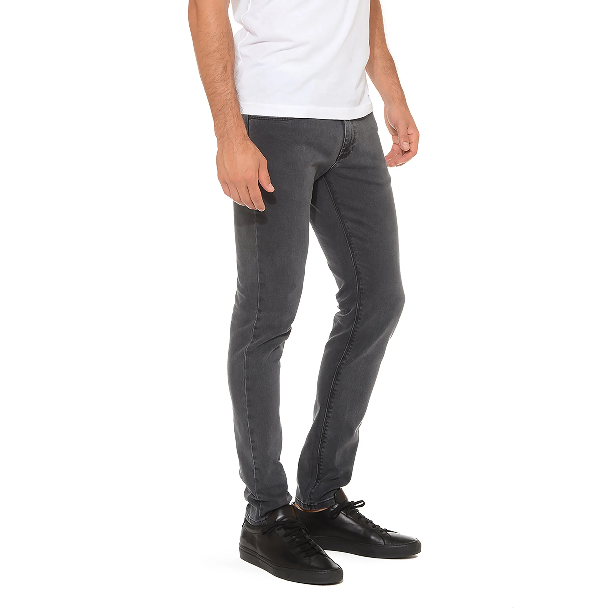 Skinny Gray Stretch Jeans sold by Mott & Bow product image thumbnail 4