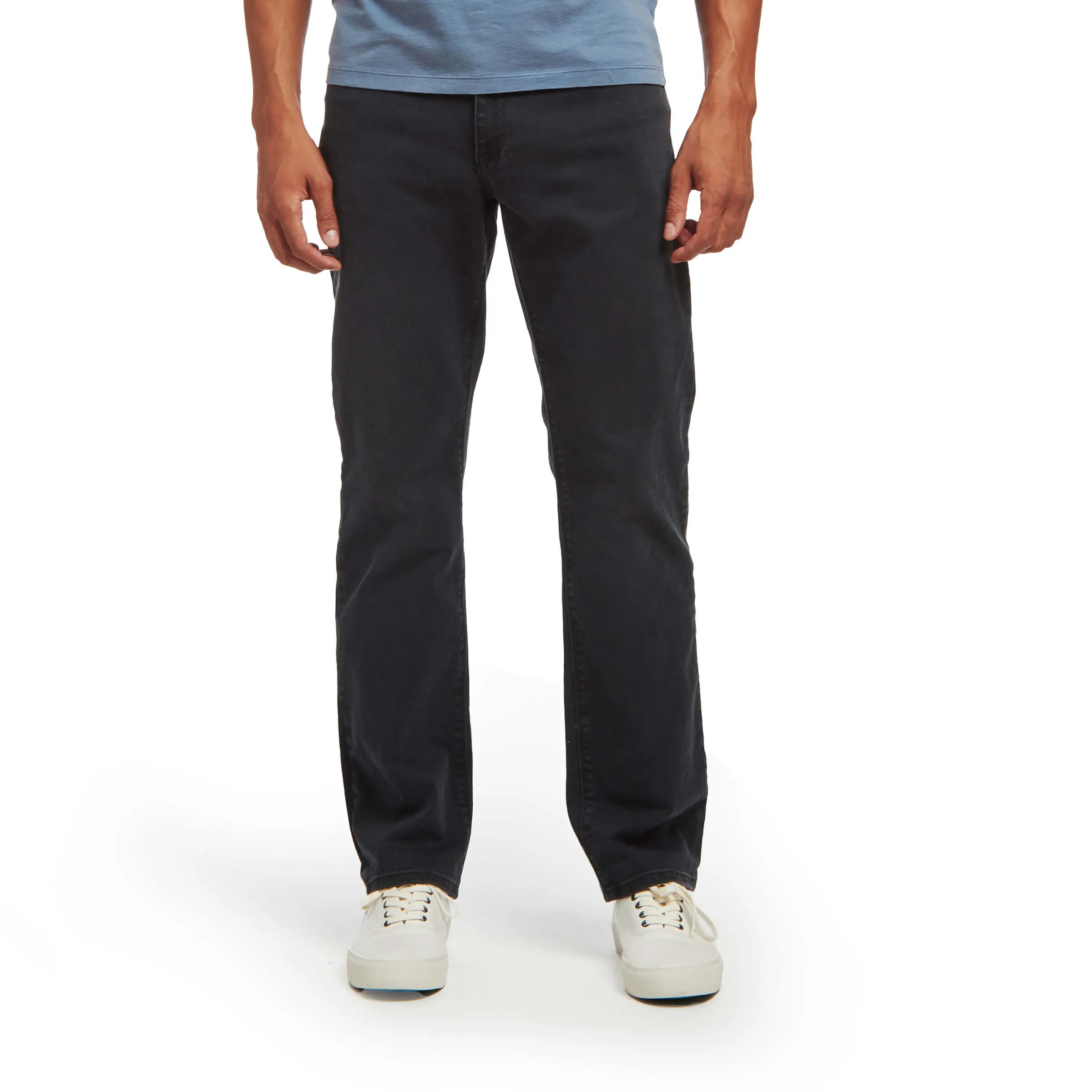 Straight Gray Stretch Jeans sold by Mott & Bow product image thumbnail 3