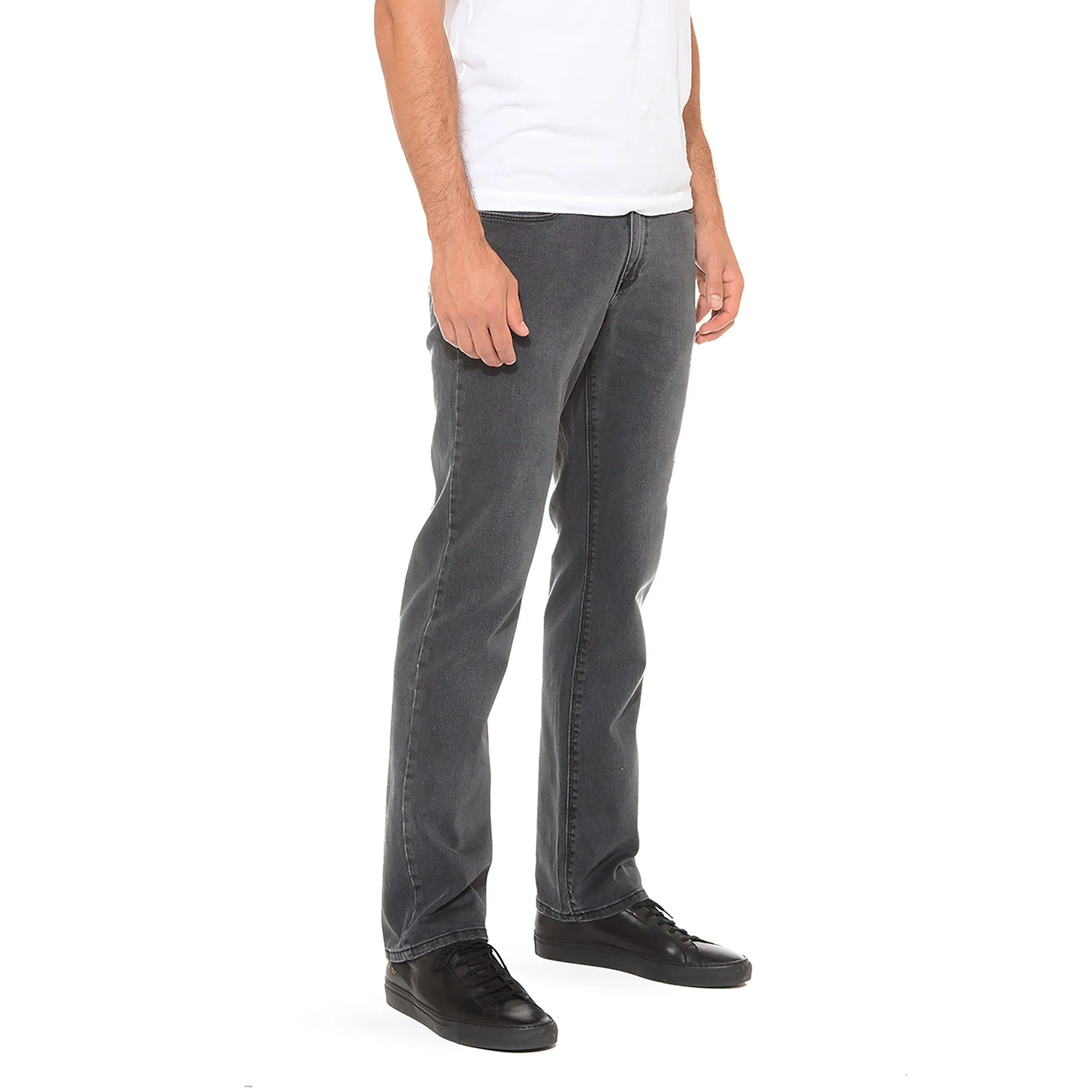 Straight Gray Stretch Jeans sold by Mott & Bow product image thumbnail 4
