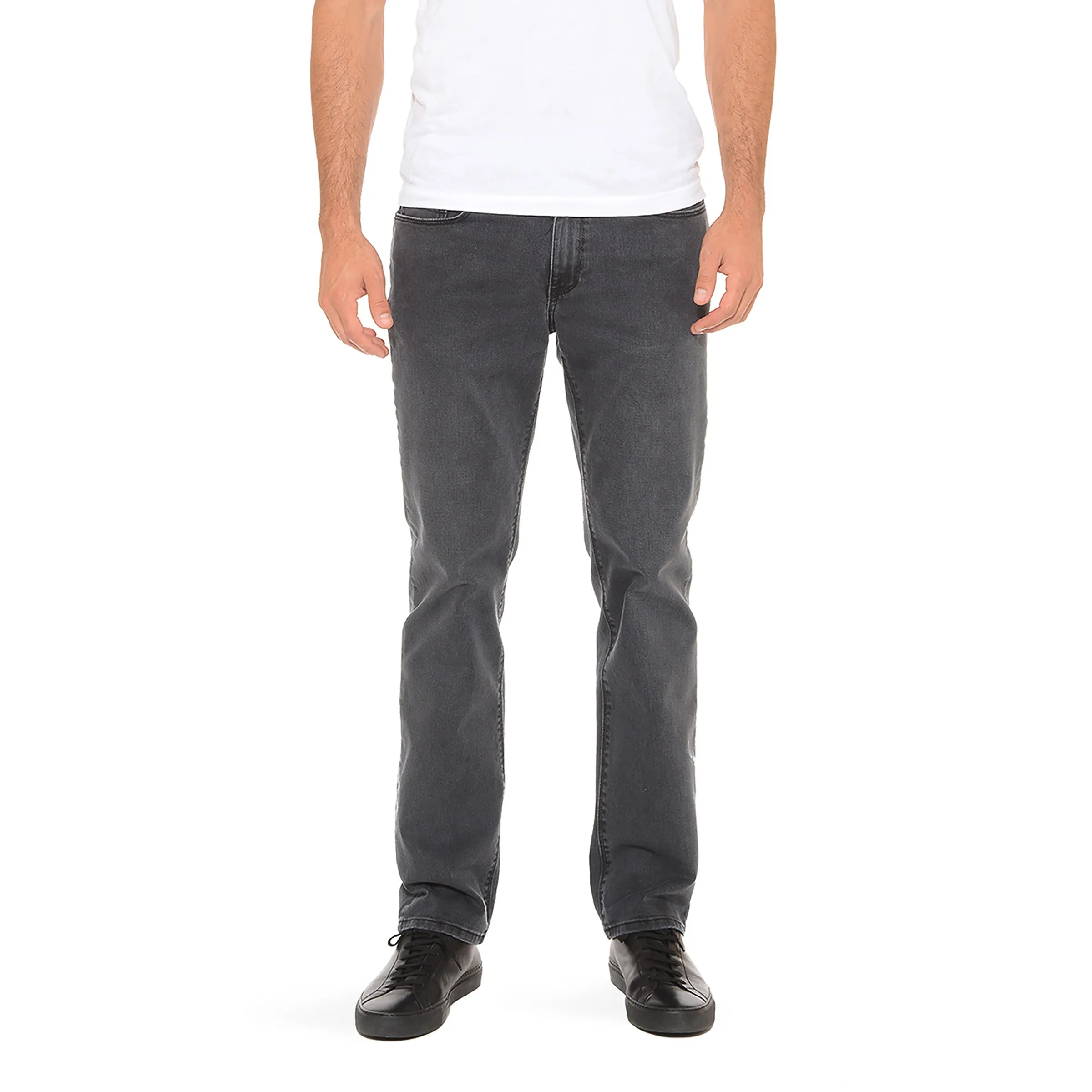 Straight Gray Stretch Jeans sold by Mott & Bow product image thumbnail 3