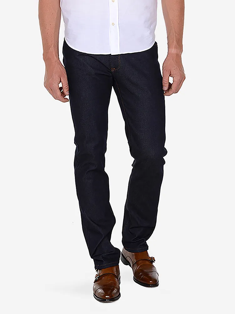 Slim Travel Stretch Jeans sold by Mott & Bow