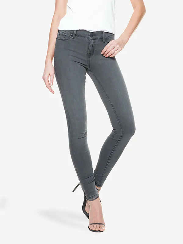 Mid Rise Skinny Travel Gray Wash Stretch Jeans sold by Mott & Bow