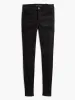 Mid Rise Skinny Fade-Resistant Black Stretch Jeans sold by Mott & Bow
