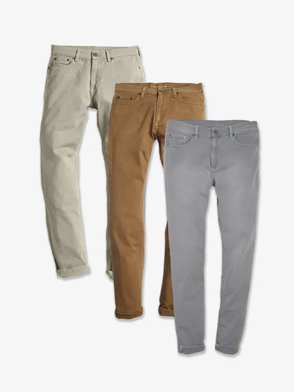 Skinny Twill Stretch Jeans 3-Pack sold by Mott & Bow