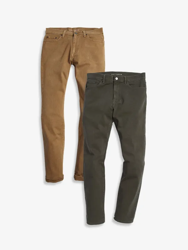 Skinny Twill Stretch Jeans 2-Pack sold by Mott & Bow
