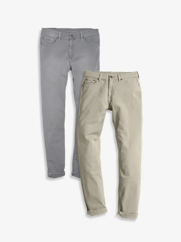 Skinny Twill Stretch Jeans 2-Pack sold by Mott & Bow