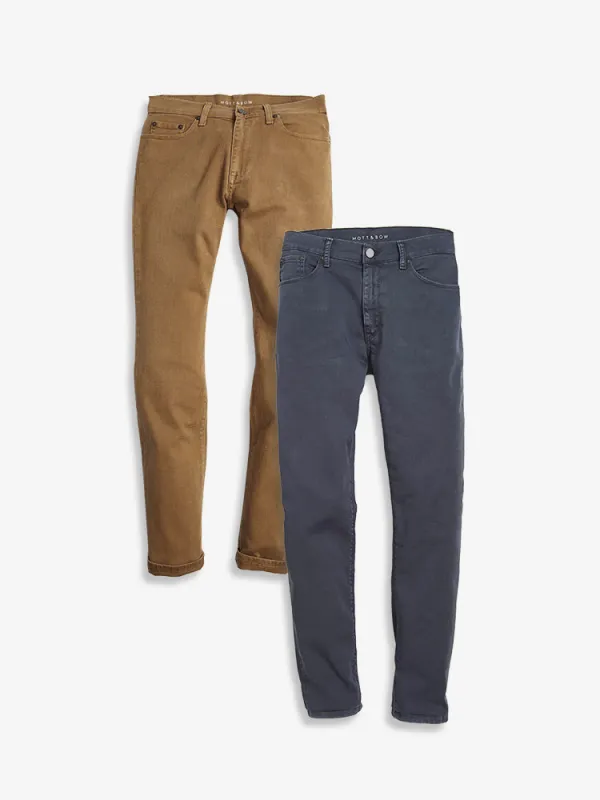 Slim Twill Stretch Jeans 2-Pack sold by Mott & Bow