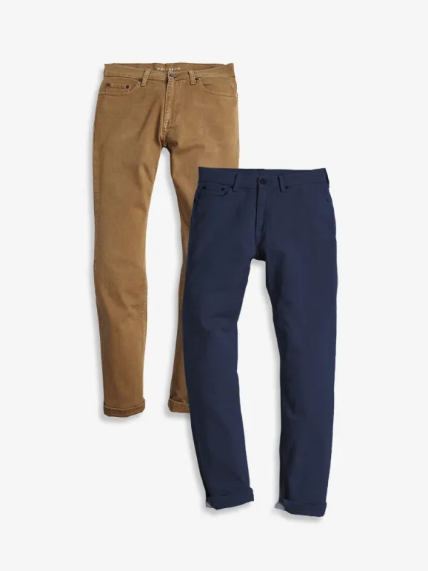 Slim Twill Stretch Jeans 2-Pack sold by Mott & Bow