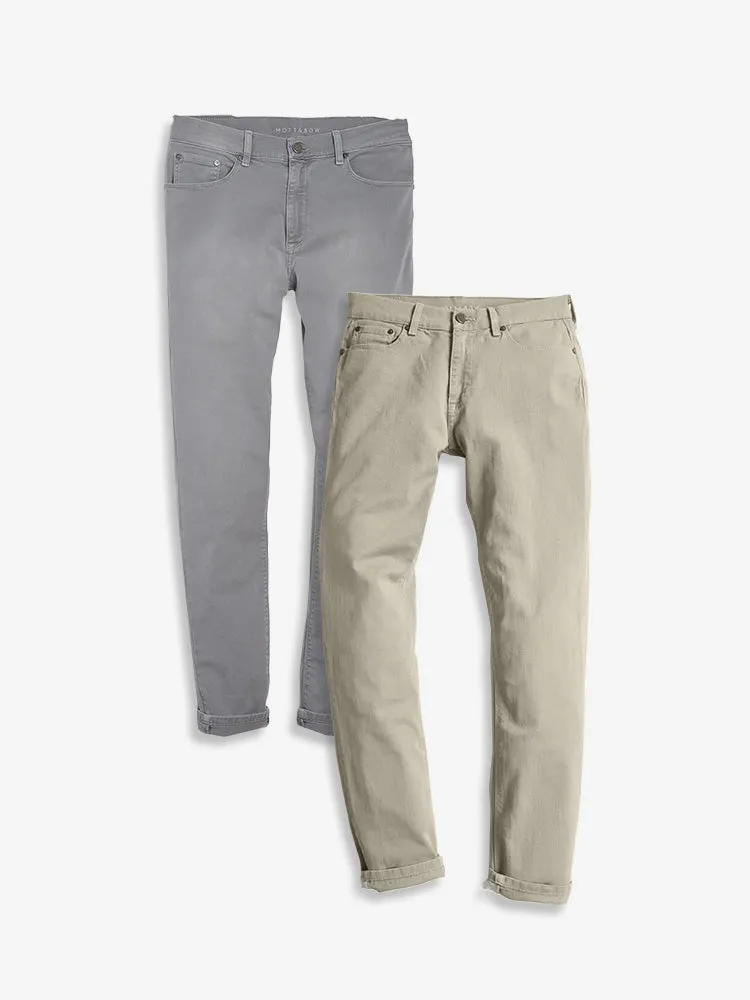 Slim Twill Stretch Jeans 2-Pack sold by Mott & Bow product image thumbnail 2