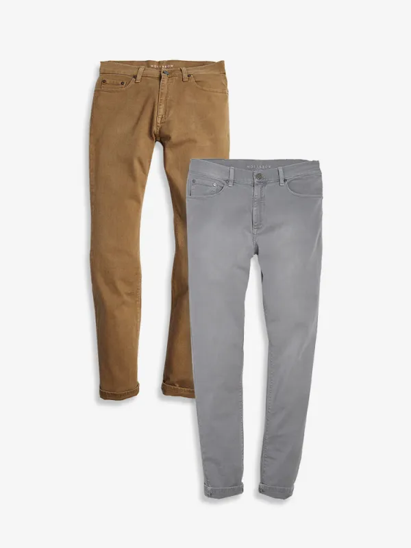 Slim Twill Stretch Jeans 2-Pack sold by Mott & Bow