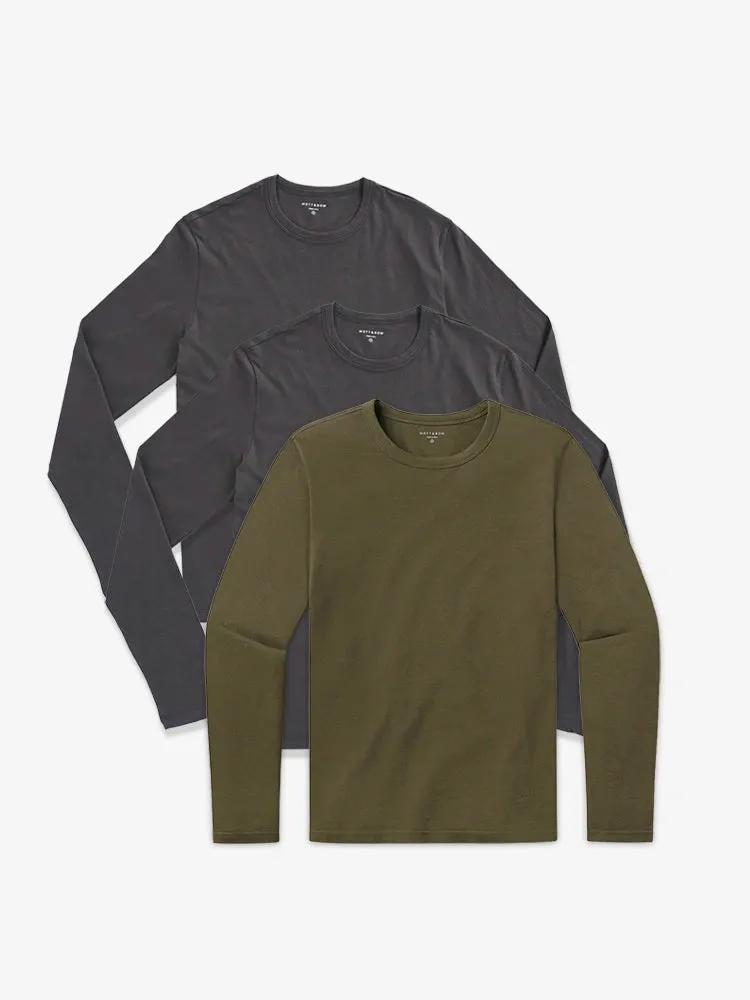 Long Sleeve Crew Tee Driggs 3-Pack sold by Mott & Bow
