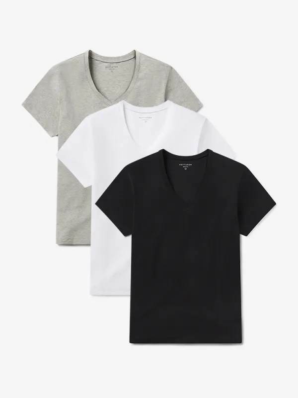 Relaxed V-Neck Marcy Tee 3-Pack sold by Mott & Bow