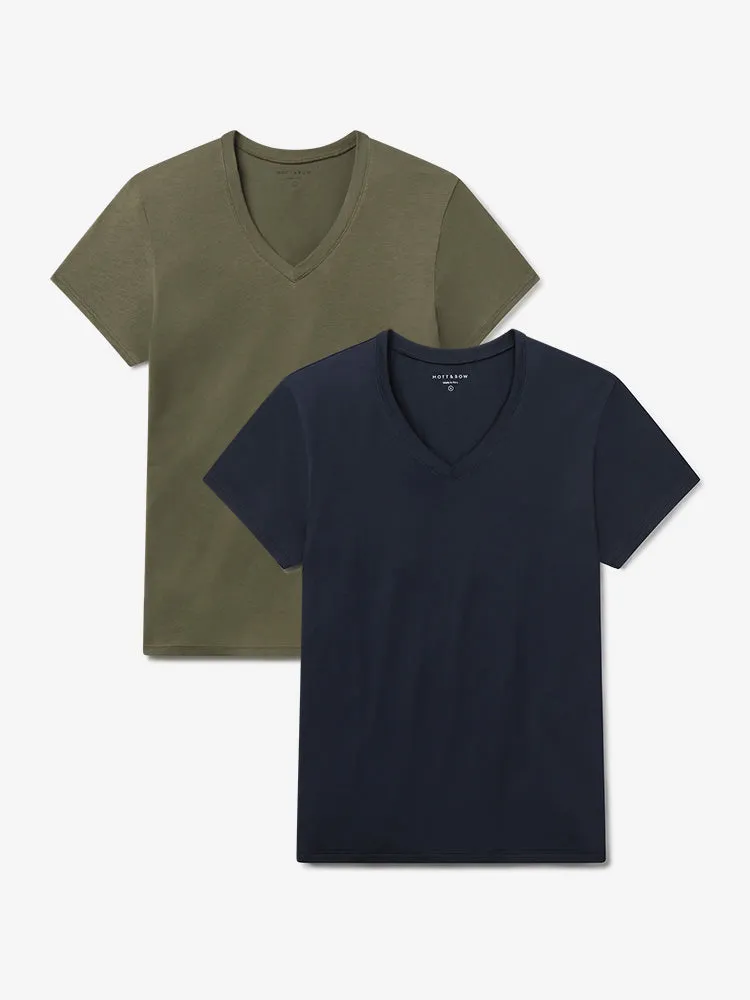 Relaxed V-Neck Marcy Tee 2-Pack sold by Mott & Bow product image thumbnail 2