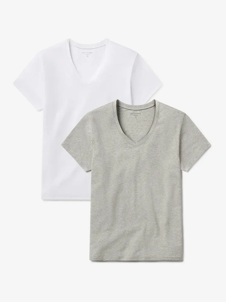 Relaxed V-Neck Marcy Tee 2-Pack sold by Mott & Bow