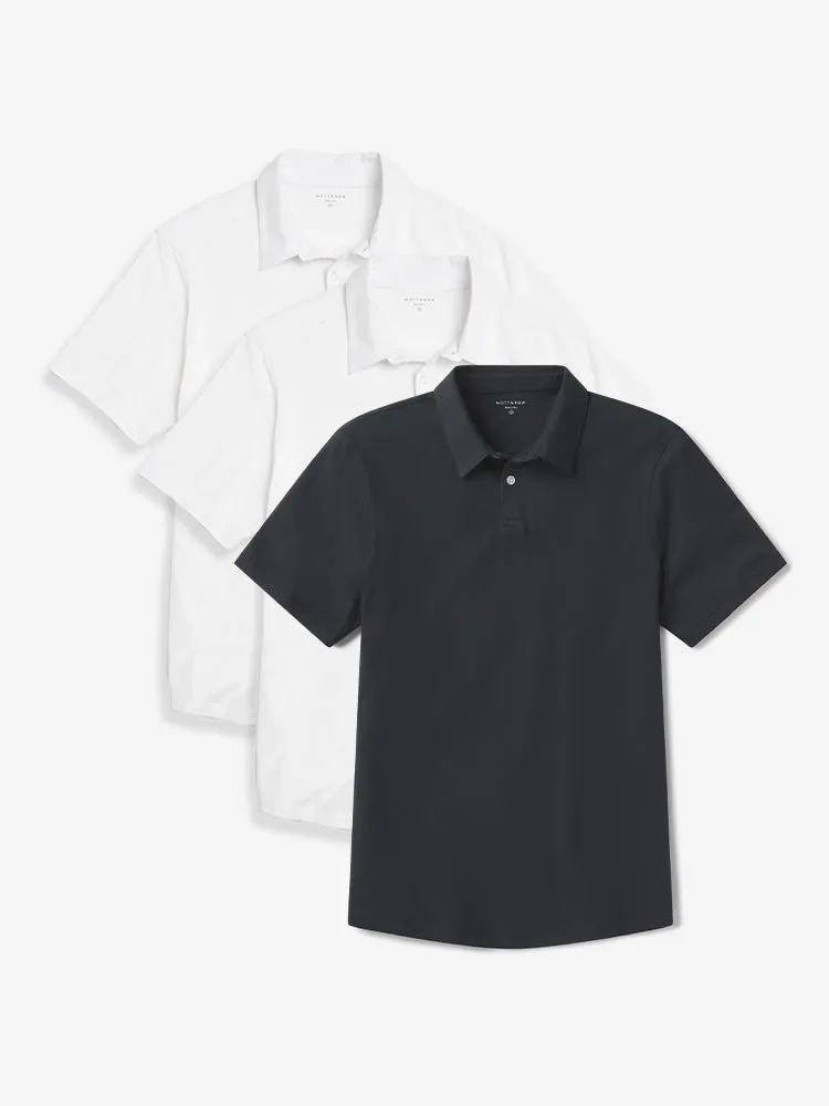 Jersey Sueded Polo 3-Pack sold by Mott & Bow