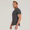 Cotton Waffle Curved Hem Crew sold by Mott & Bow