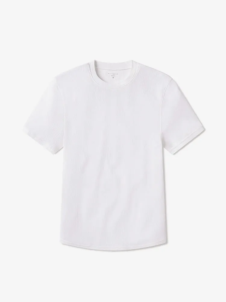 Cotton Waffle Curved Hem Crew sold by Mott & Bow product image thumbnail 2