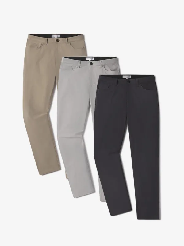 5 Pocket Travel Pants 3-Pack sold by Mott & Bow