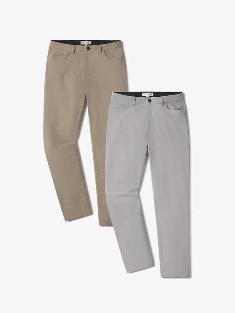 5 Pocket Travel Pants 2-Pack sold by Mott & Bow
