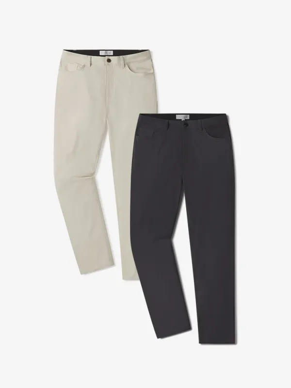 5 Pocket Travel Pants 2-Pack sold by Mott & Bow