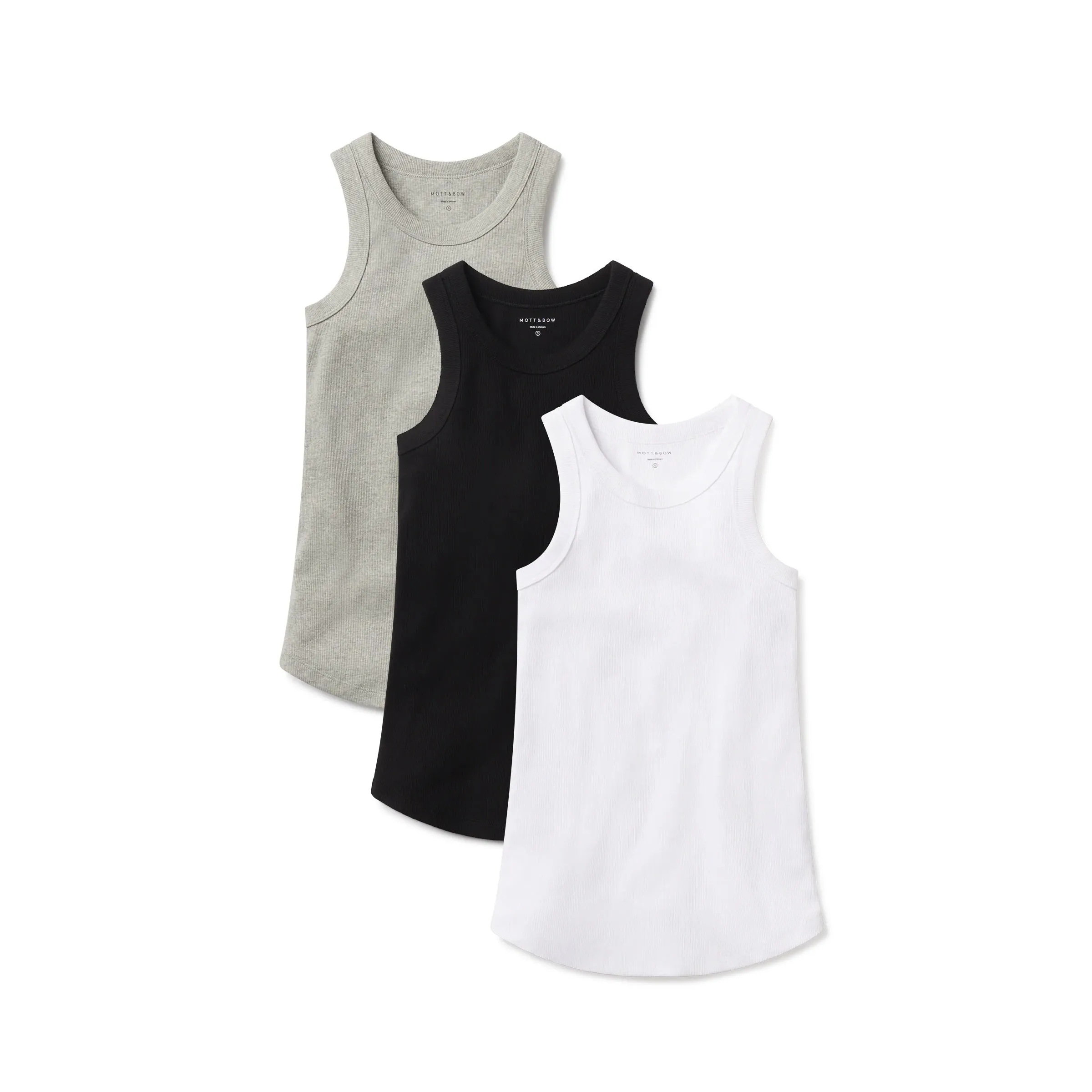 Rib Tank Tee 3-Pack sold by Mott & Bow product image thumbnail 3