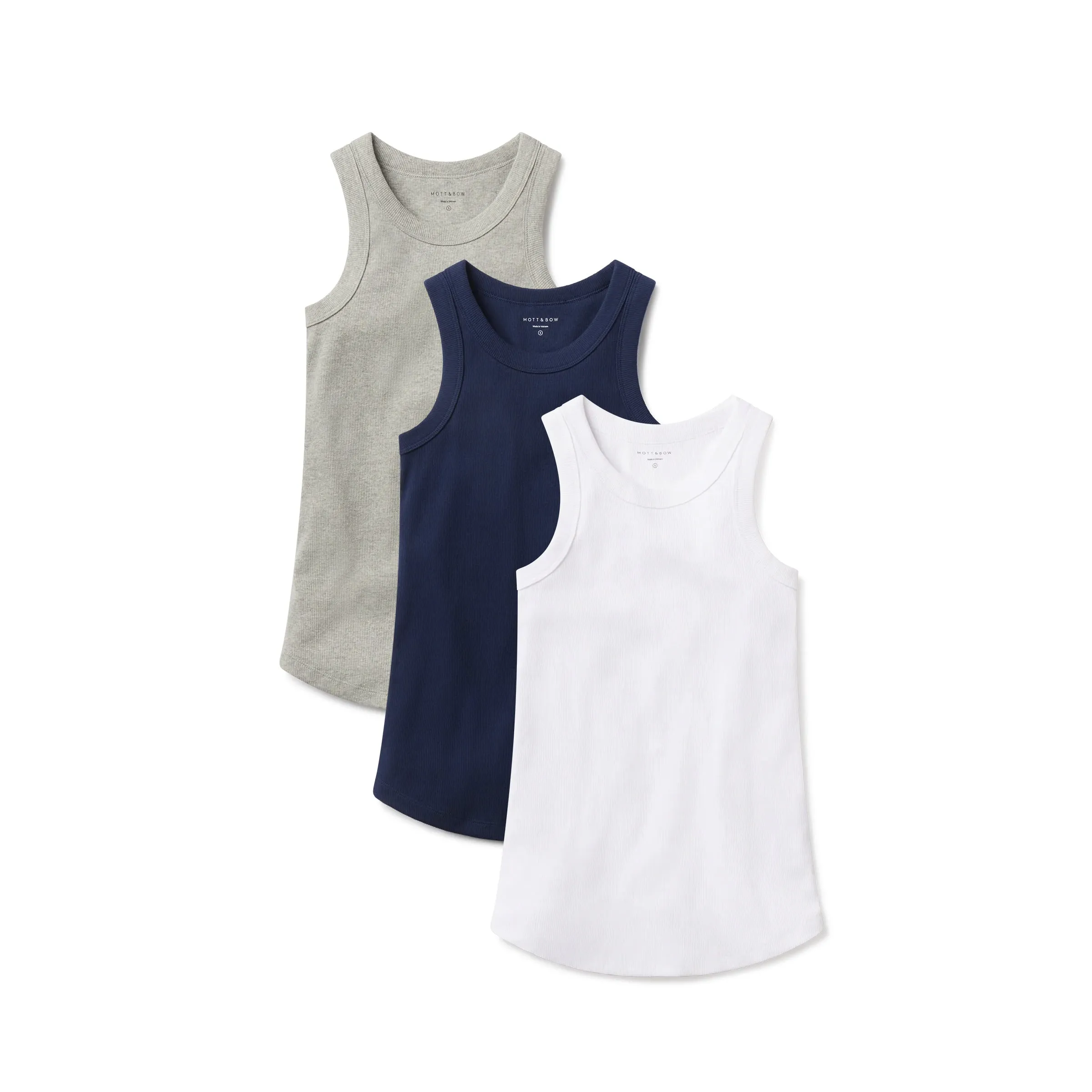 Rib Tank Tee 3-Pack sold by Mott & Bow product image thumbnail 3