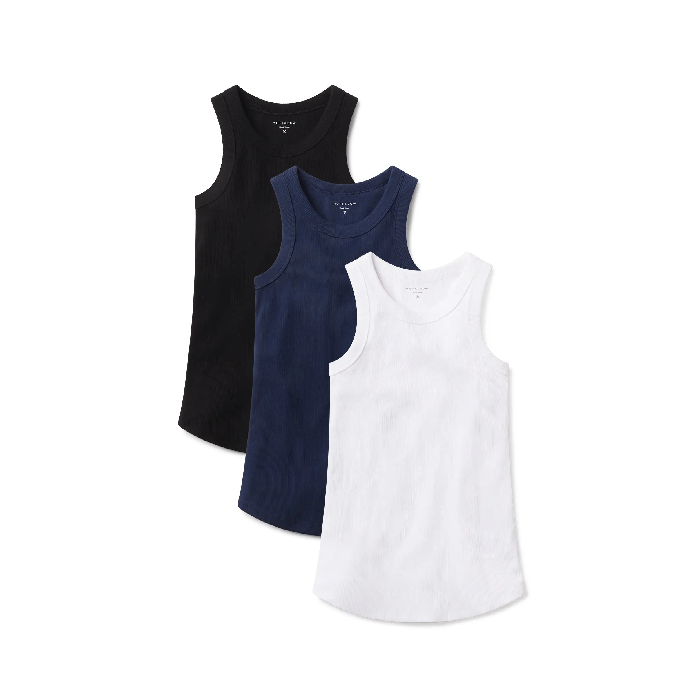 Rib Tank Tee 3-Pack sold by Mott & Bow product image thumbnail 3