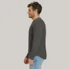 Cotton Waffle Curved Hem Henley sold by Mott & Bow