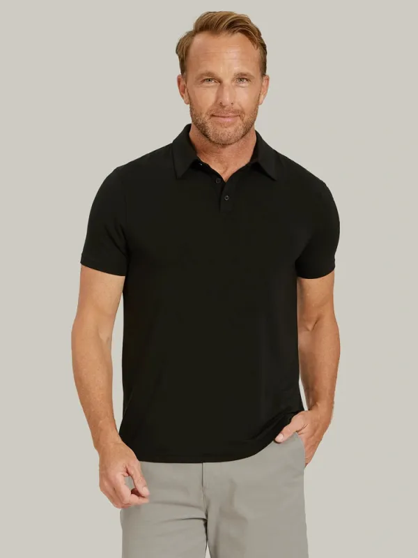 Luxe Performance Polo made by Mott & Bow