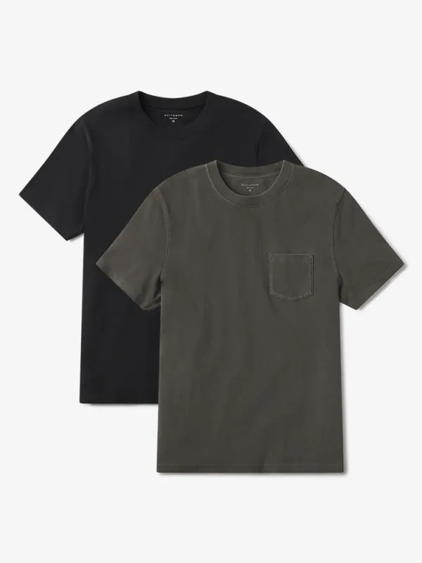 Cotton Jersey One Pocket Tee 2-Pack sold by Mott & Bow