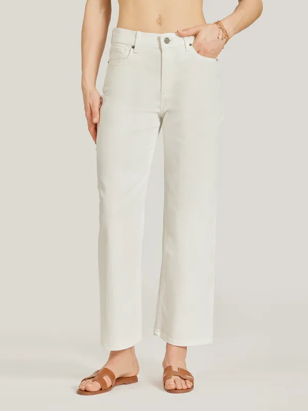 High Rise Cropped Straight Leg Mercer sold by Mott & Bow