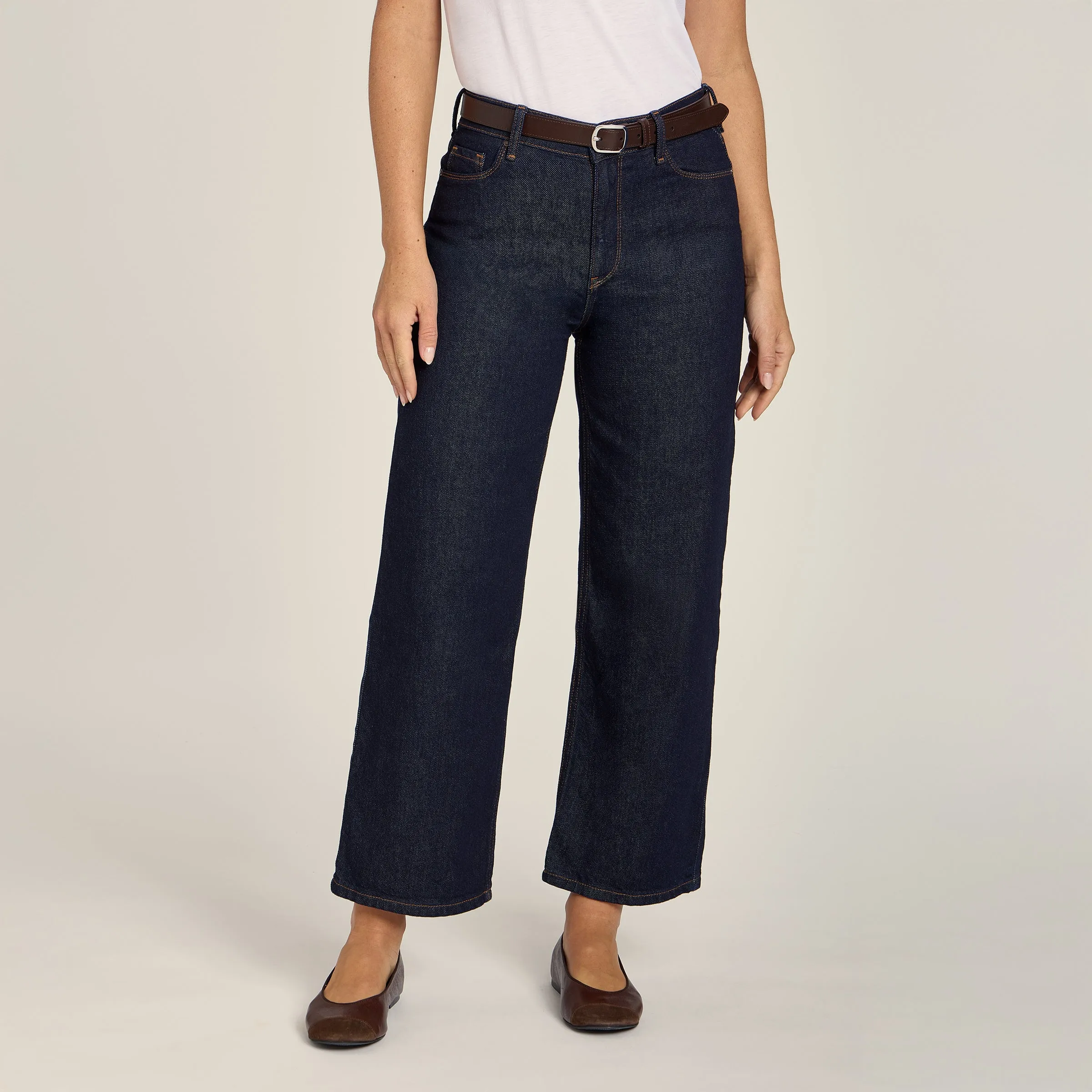 High Rise Cropped Straight Leg Gilmore sold by Mott & Bow product image thumbnail 3