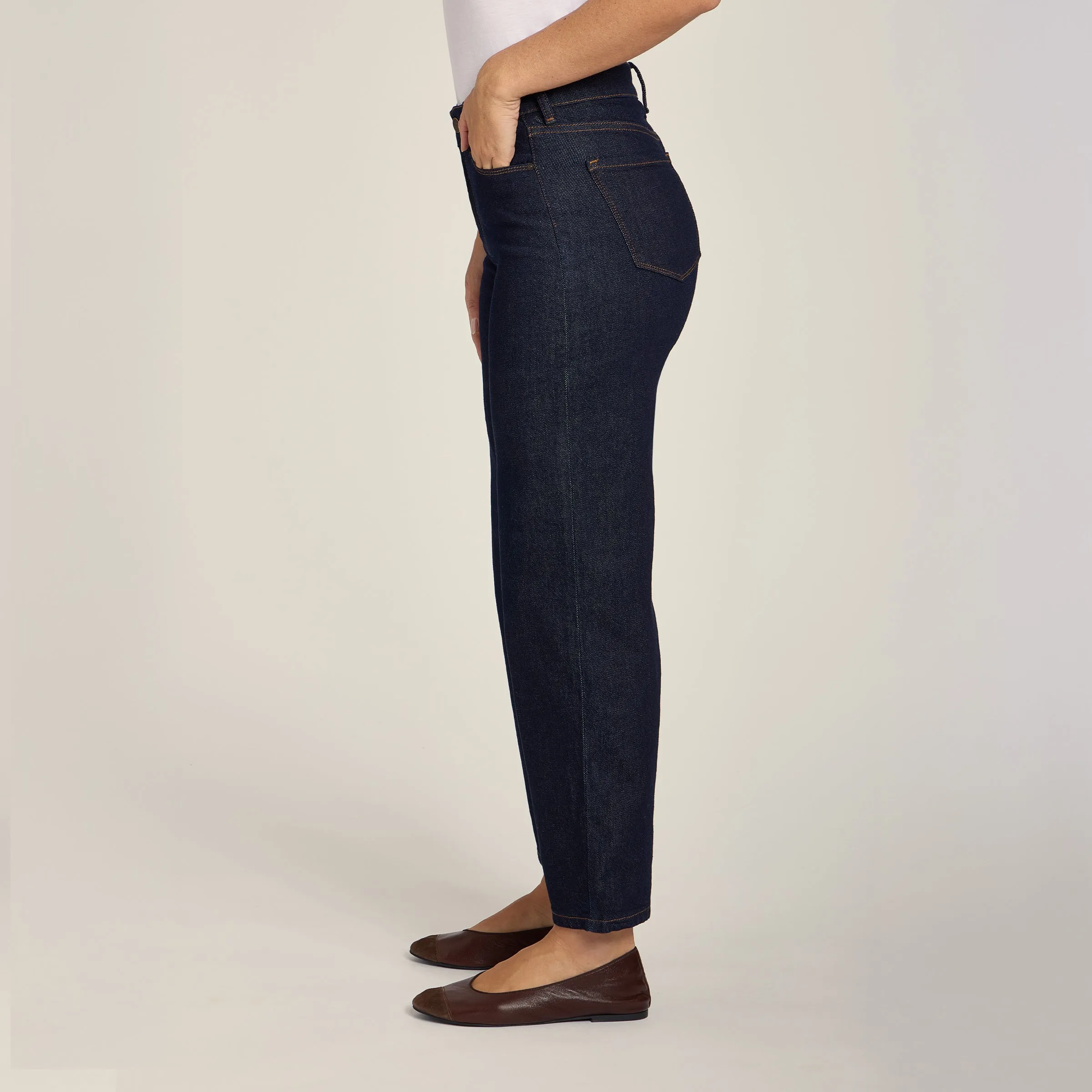 High Rise Cropped Straight Leg Gilmore sold by Mott & Bow product image thumbnail 5