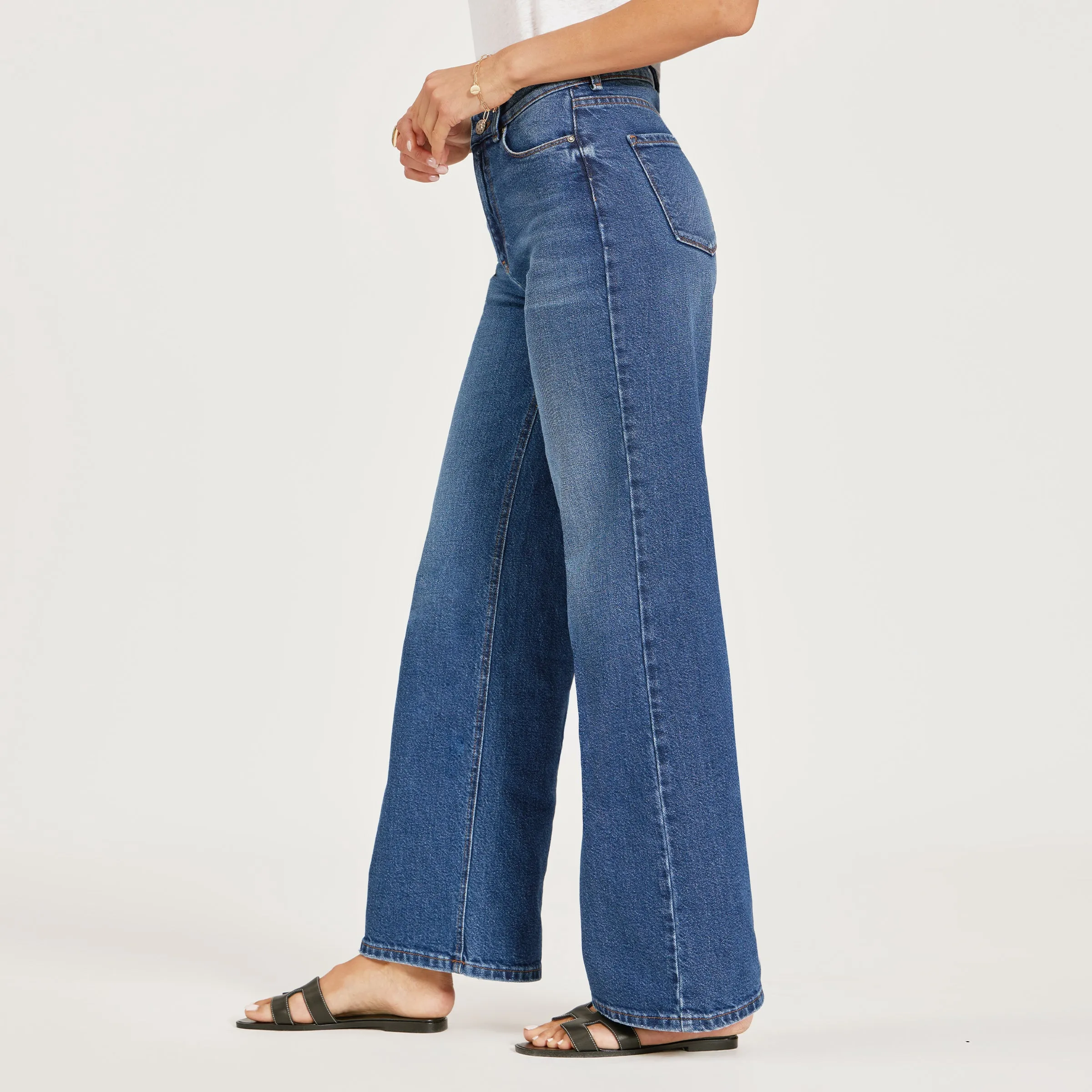 High Rise Wide Leg Gilmore sold by Mott & Bow product image thumbnail 5