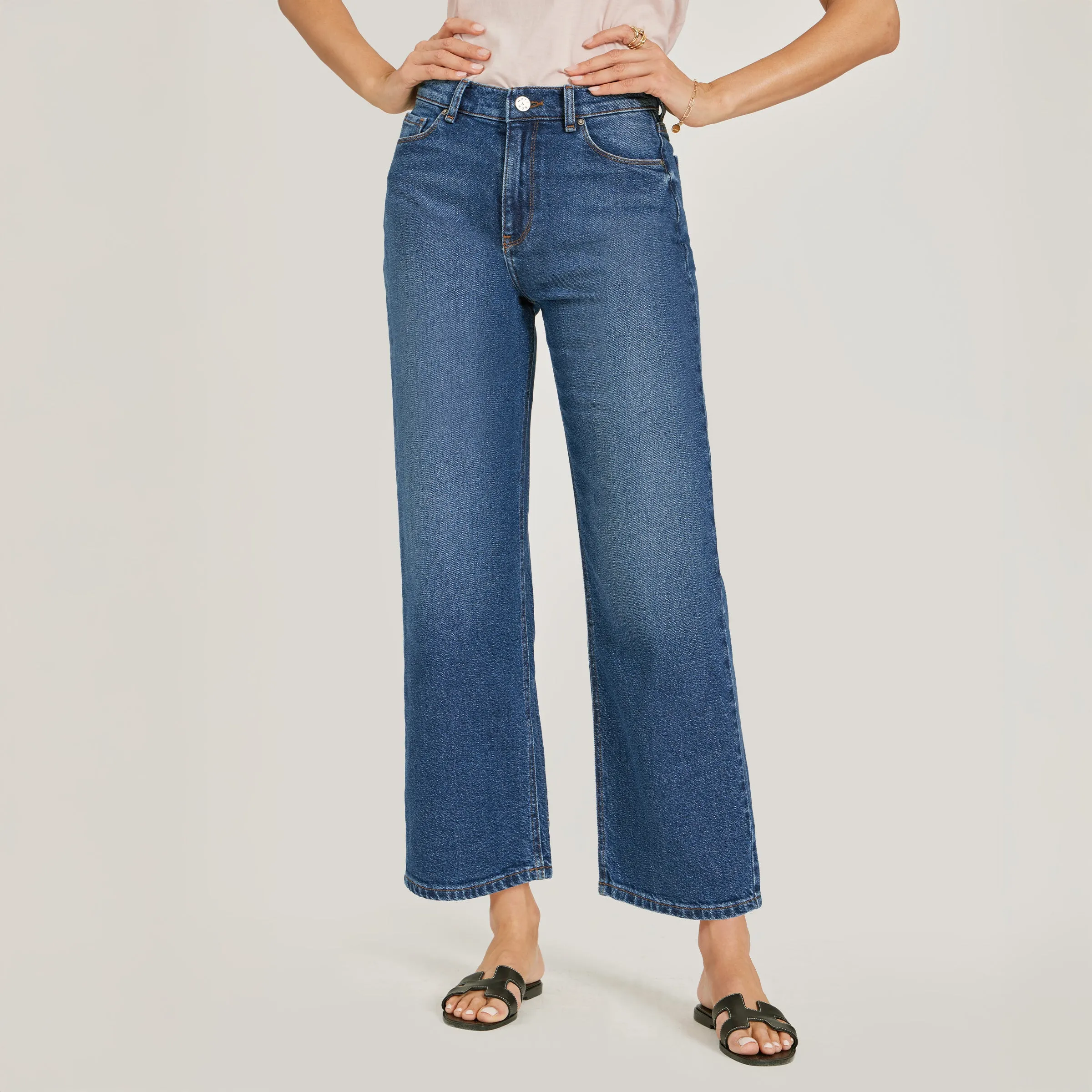 High Rise Cropped Straight Leg Gilmore sold by Mott & Bow product image thumbnail 4