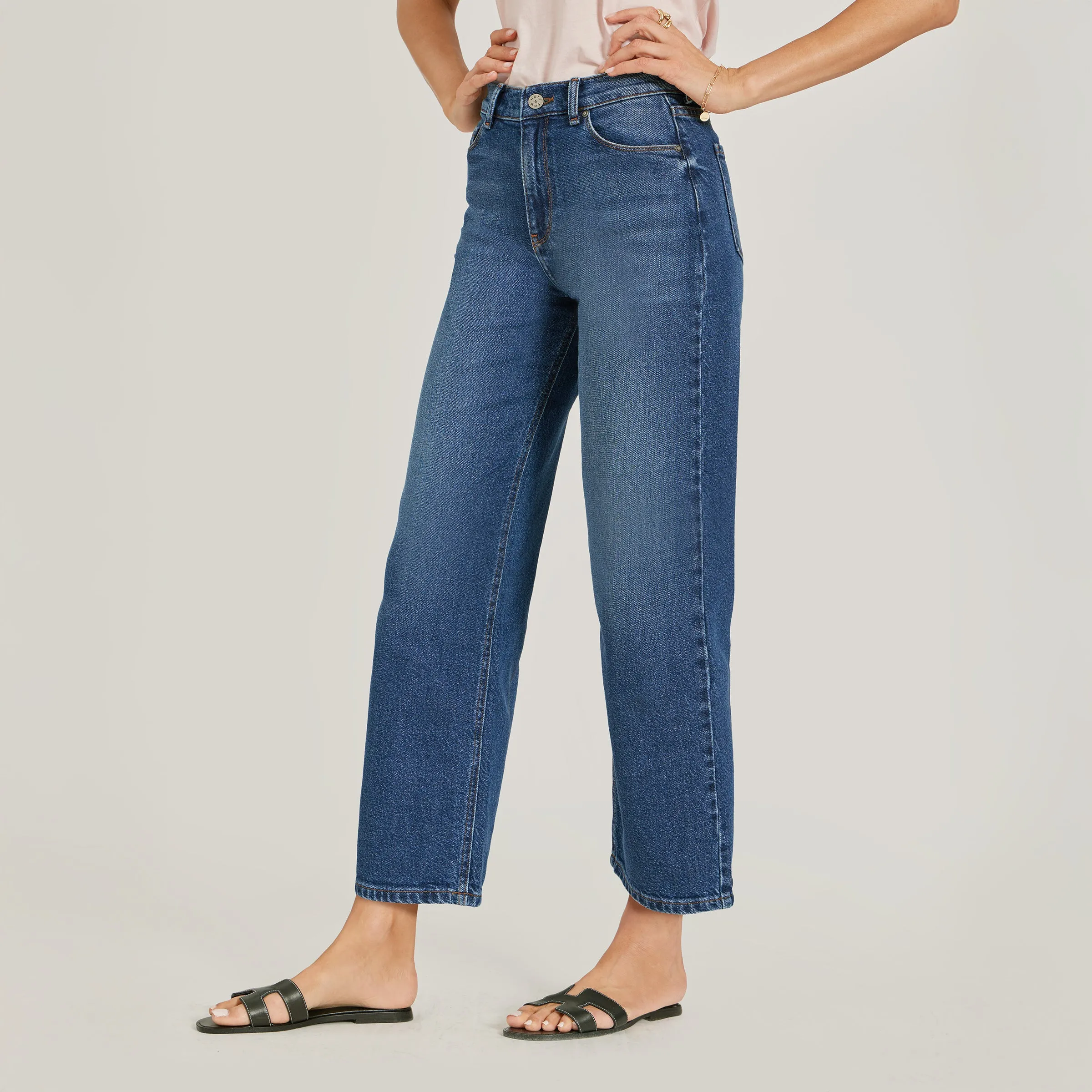 High Rise Cropped Straight Leg Gilmore sold by Mott & Bow product image thumbnail 5