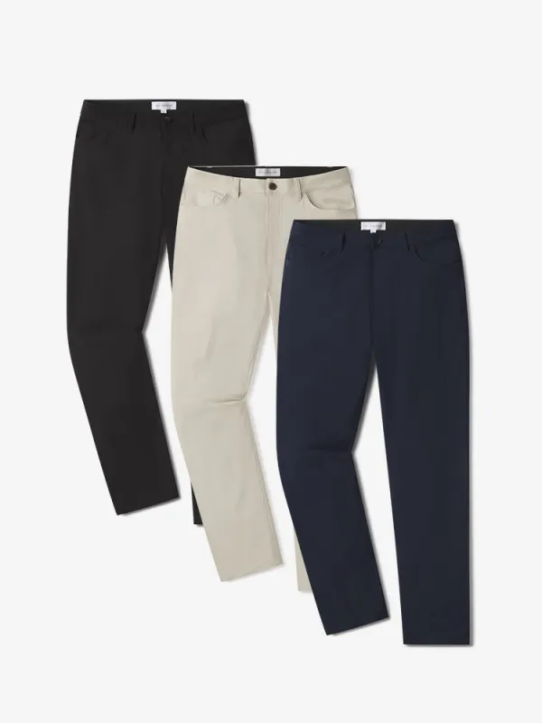 5 Pocket Travel Pants 3-Pack sold by Mott & Bow