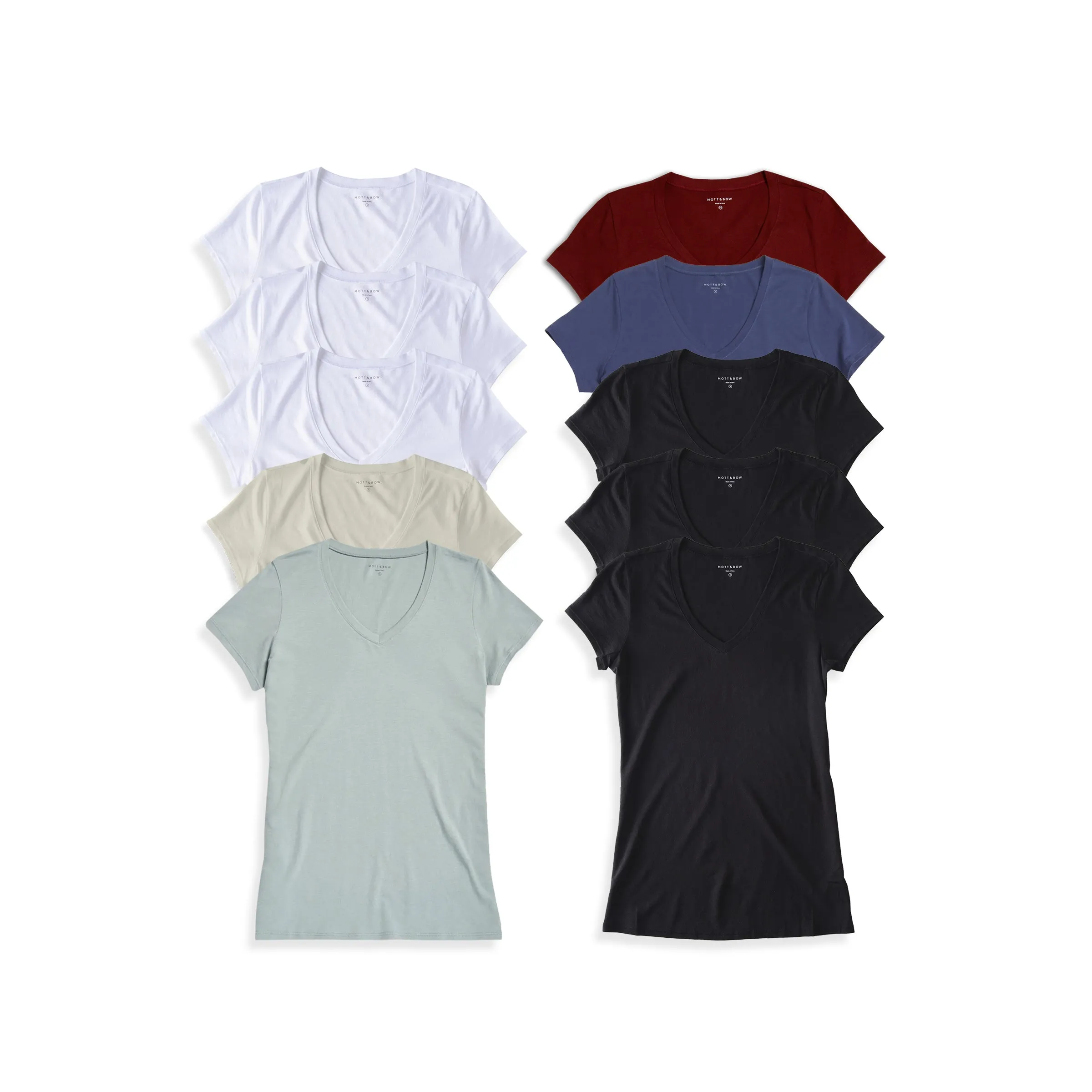 Fitted V-Neck Marcy 10-Pack sold by Mott & Bow product image thumbnail 3