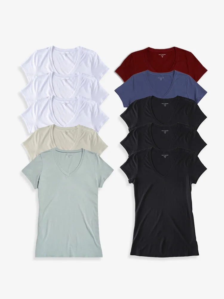 Fitted V-Neck Marcy 10-Pack sold by Mott & Bow