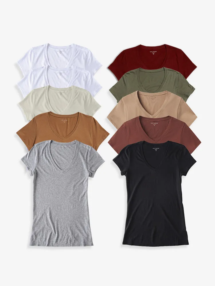 Fitted V-Neck Marcy 10-Pack sold by Mott & Bow product image thumbnail 2